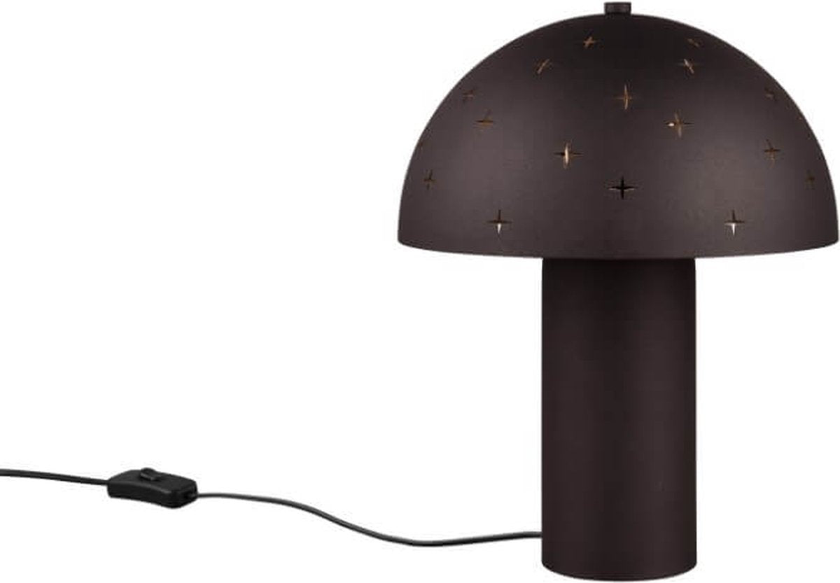 Rl live your light reality seta - tafellamp - zwart mat - excl. 1x e14 28w - snoerschakelaar