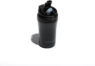 Muitomas thermofles - dubbel geïsoleerde voering -350ml – vergrendeling op dop - 12 uur warm of 24 uur koude dranken – zwart