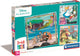 Clementoni legpuzzel super color vierkant disney classics, 3x48st.