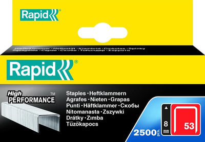 Rapid niet 53 8mm 2500 blisterbox