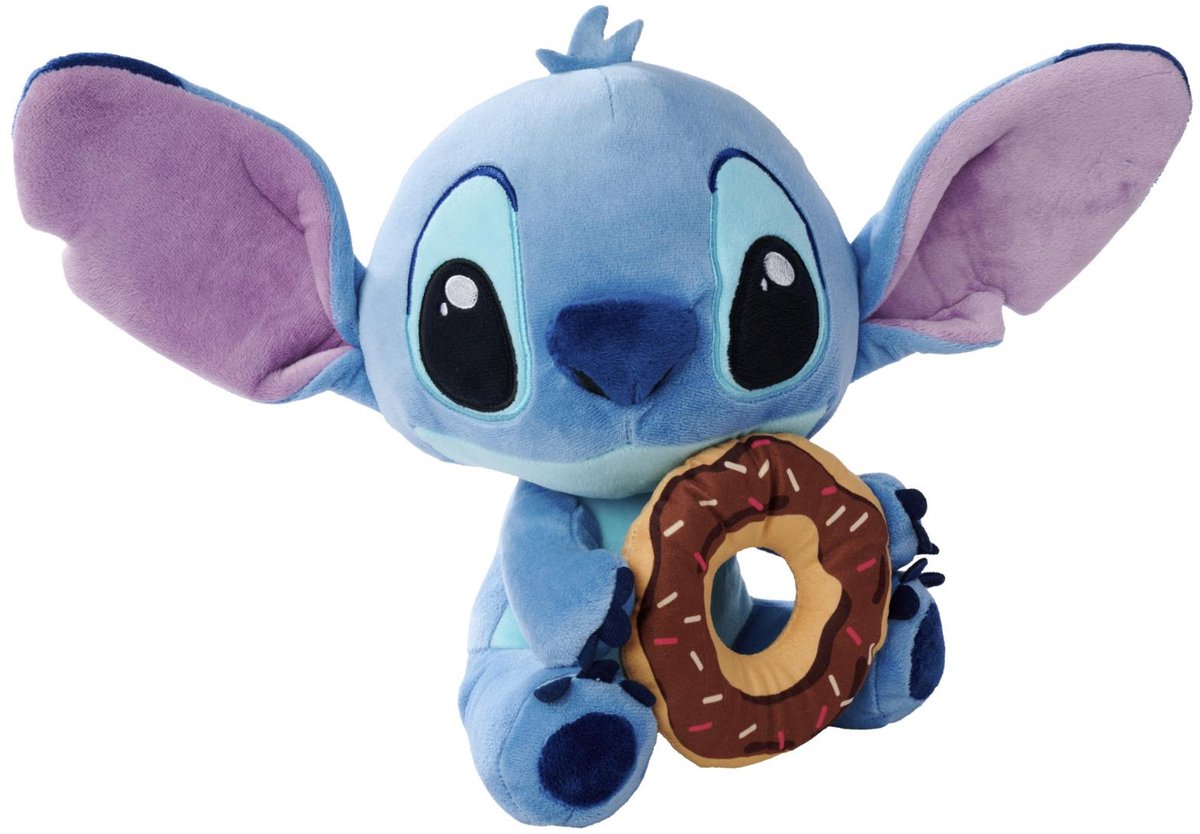 Simba toys plush - disney simba toys plush disney stitch knuffel met donut - 25cm - 6315870518npb