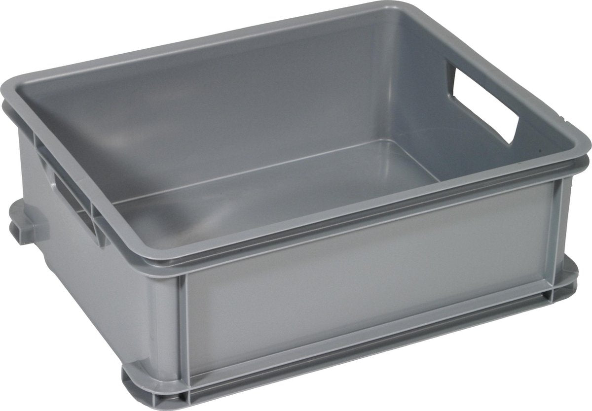 Curver stapelkrat - unibox classic eco - medium - 20l - grijs