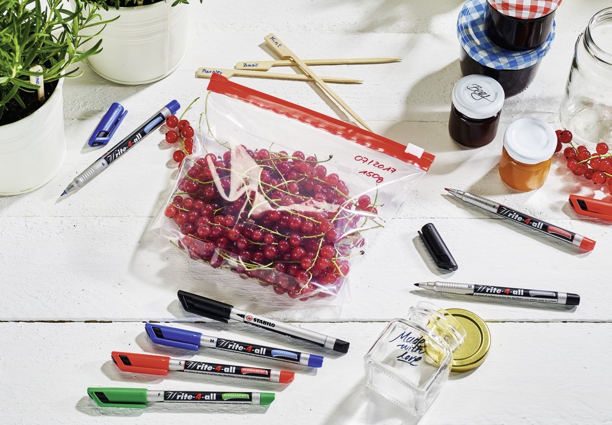 Stabilo write-4-all - permanent marker - superfine 0,4 mm - zwart - per stuk