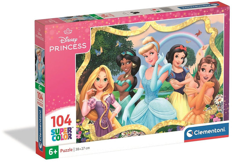 Clementoni - puzzel - 104 stukjes - disney princess - kinderpuzzel - vanaf 6 jaar