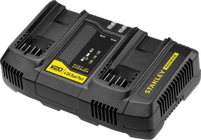Stanley accessoires - 4 a oplader met 2 poorten, voor 18 v accu's sfmcb24-qw
