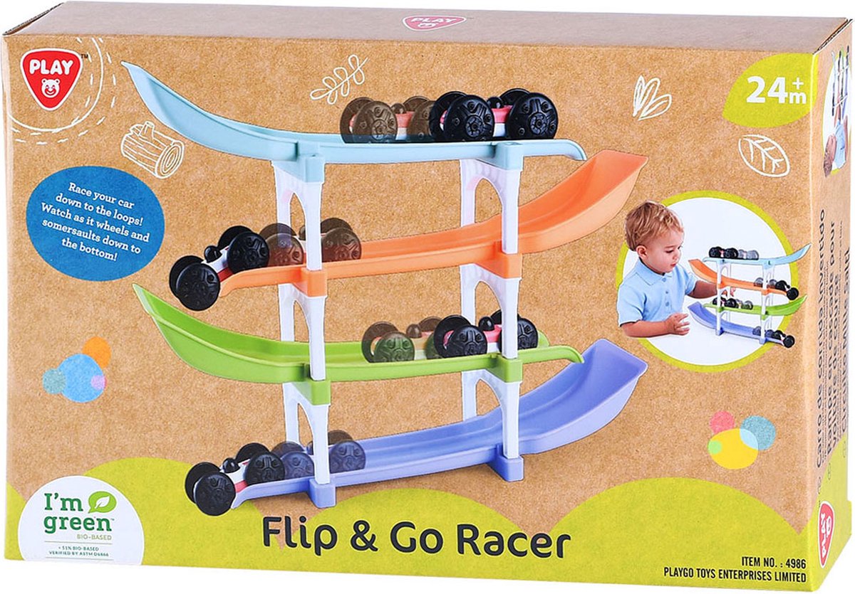 Playgo biobased flip en go autoracebaan - 11dlg.