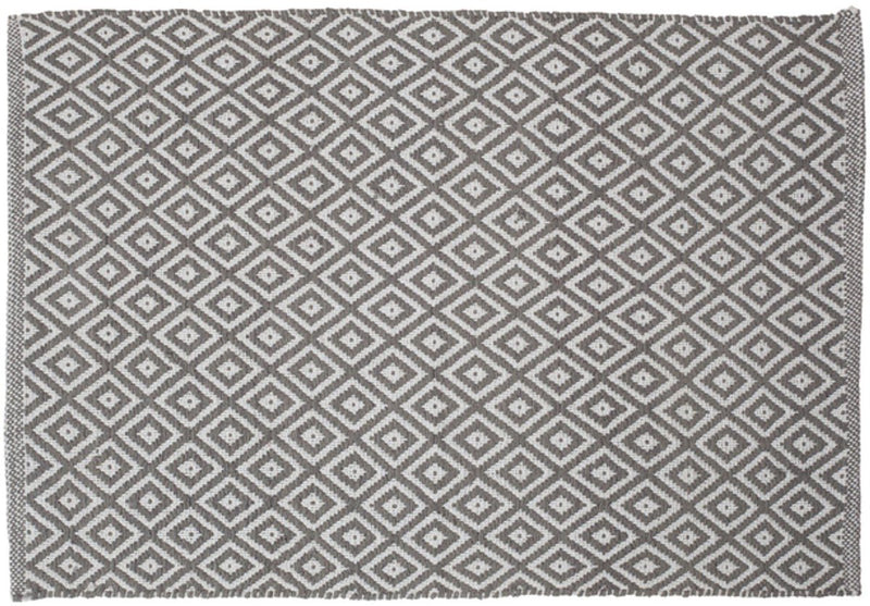 Sealskin trellis badmat 60x90 cm - katoen - grijs
