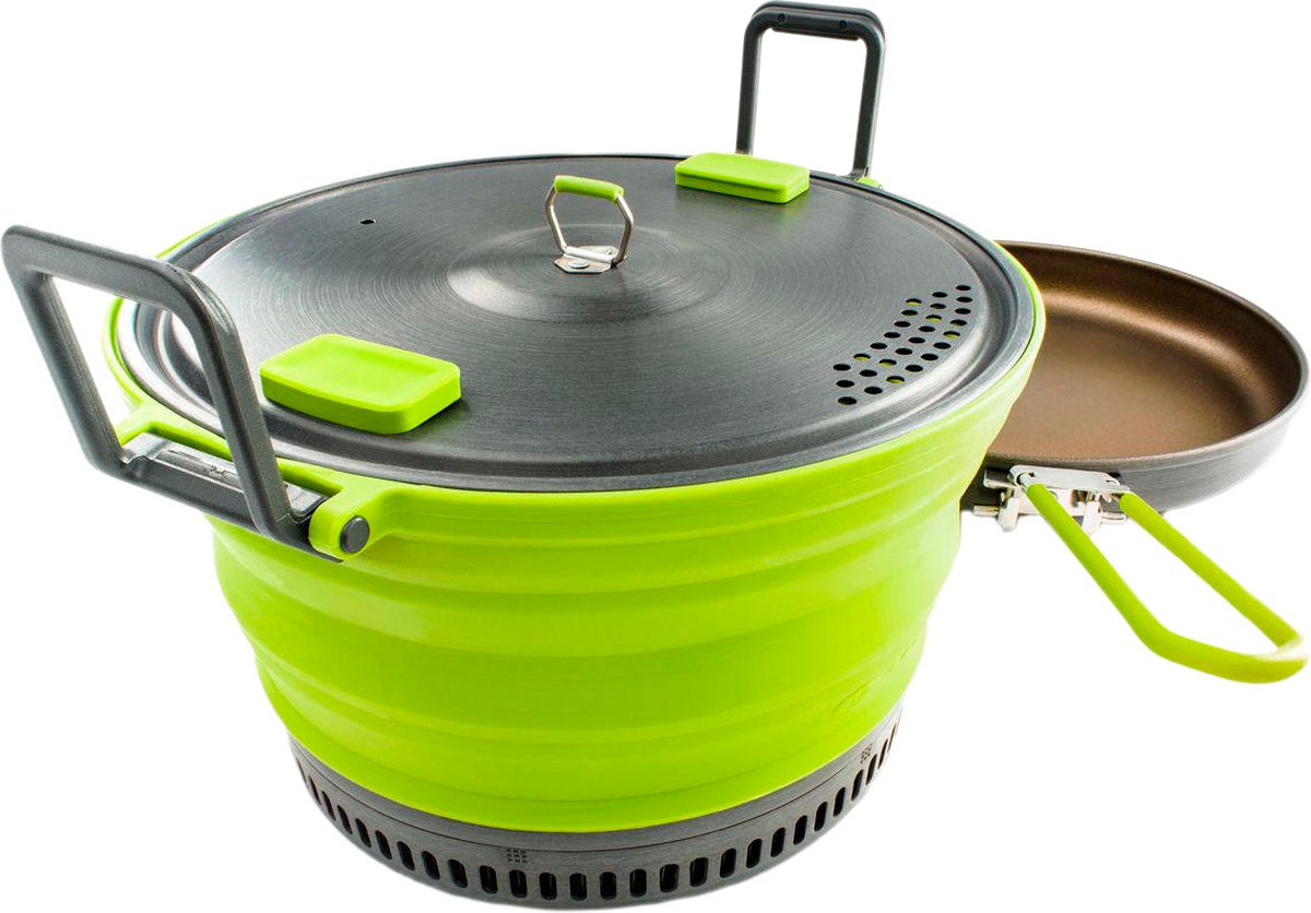 Gsi outdoors gsi. escape 3l pot+ frypan - camping pan - groen