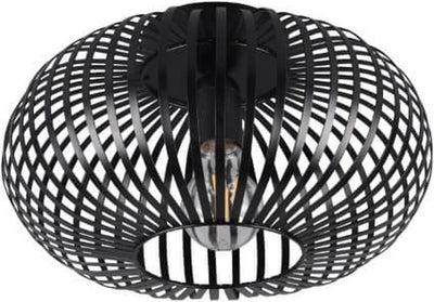 Trio johann - plafondlamp - zwart mat - excl. 1x e27 4 w - verlichting omhoog en omlaag