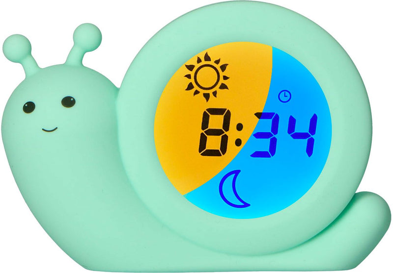 Alecto baby bc110gn simon - slaaptrainer - nachtlampje - kinderwekker - mint groen