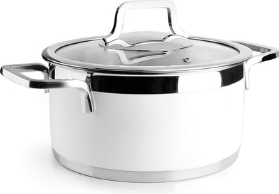 Lacor buffet kookpot met deksel - wit - ø 16cm