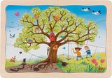 Goki houten legpuzzel mijn appelboom, 32st. - afbeelding 1