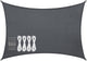 Abbey camp schaduwdoek - pes - 3 x 4 m - grijs - zonnedoek - rvs ringen - sunshade