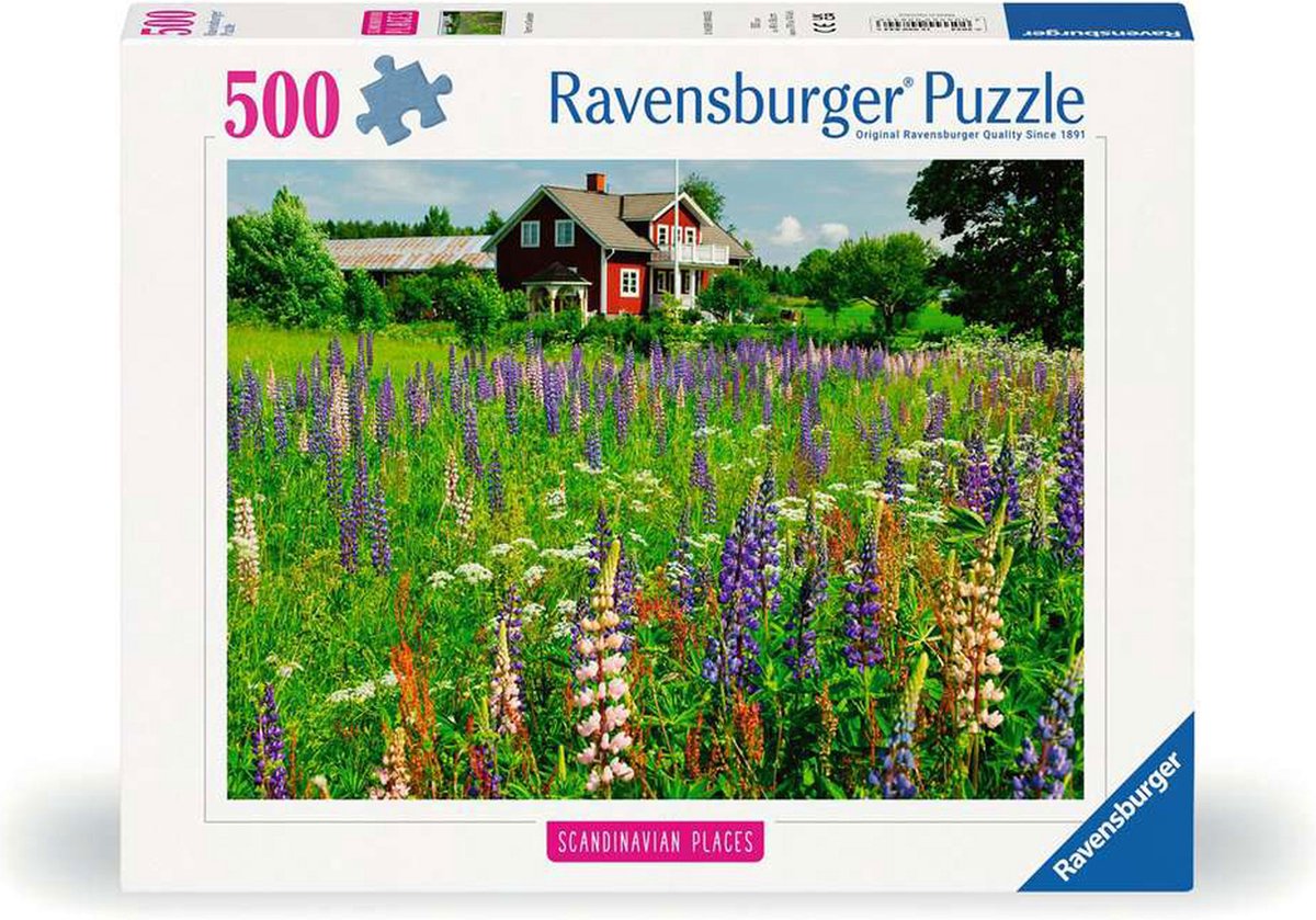 Ravensburger puzzel boerderij in zweden - legpuzzel - 500 stukjes