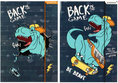 Map met elastiek a4 skate dino