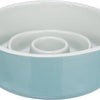 Trixie voerbak slowfeeding keramiek grijs blauw