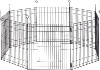 Beeztees simi konijnenren - xl - knaagdierenren met deur - 8 panelen - paneel 58x62 cm - dia 155 cm