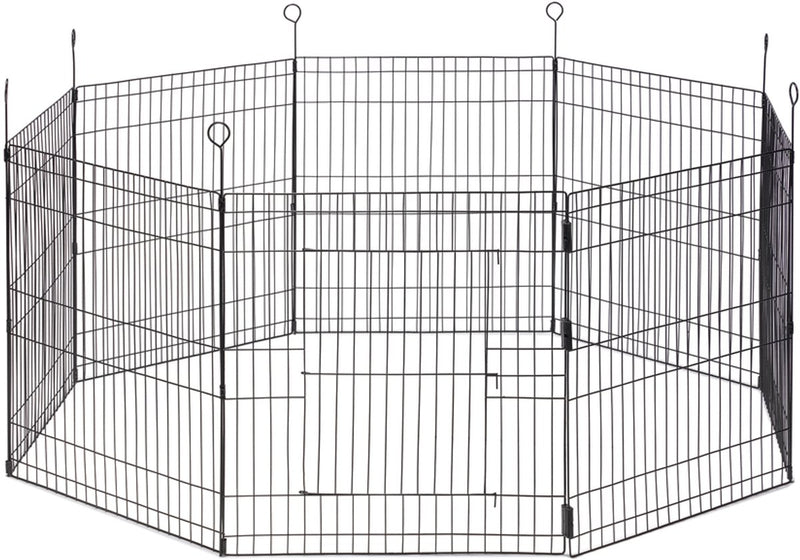Beeztees simi konijnenren - xl - knaagdierenren met deur - 8 panelen - paneel 58x62 cm - dia 155 cm