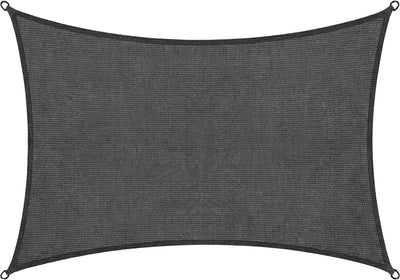 Abbey camp schaduwdoek - hdpe - 3 x 4 m - grijs - zonnedoek - rvs ringen - valletta-340