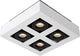 Lucide xirax - plafondspot (plafondlamp) - led dim to warm - gu10 - 4x5w 2200k 3000k - wit