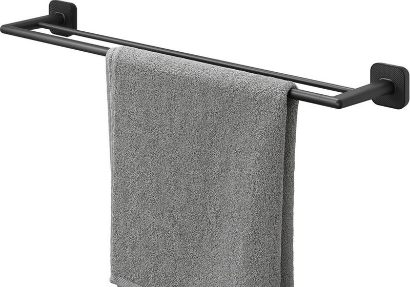 Tiger carv - handdoekrek - dubbel - voor 2 handdoeken - 65,2 cm - zwart