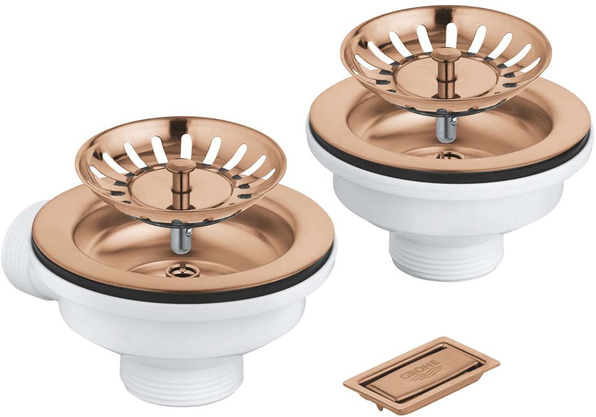 Grohe toebehoren - afvoerset voor spoelbak, geborsteld warm sunset 40997dl0