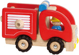 Goki houten brandweerauto - afbeelding 1