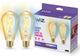 Wiz filament lamp edison - 2-pack - warm- tot koelwit licht - slimme led verlichting - e27 fitting - 50w - goud - wi-fi