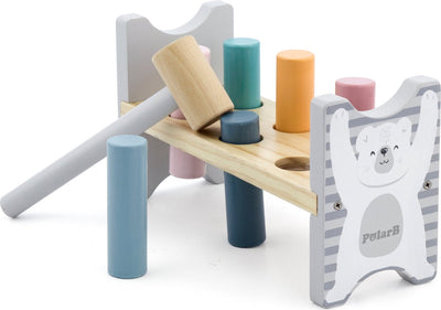 Polarb pound-a-peg houten hamerbank 44009