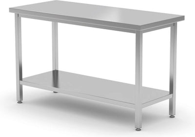 Hendi werktafel zware uitvoering – 360° werkblad – verstelbare poten – 1800x600x850 mm – roestvast staal