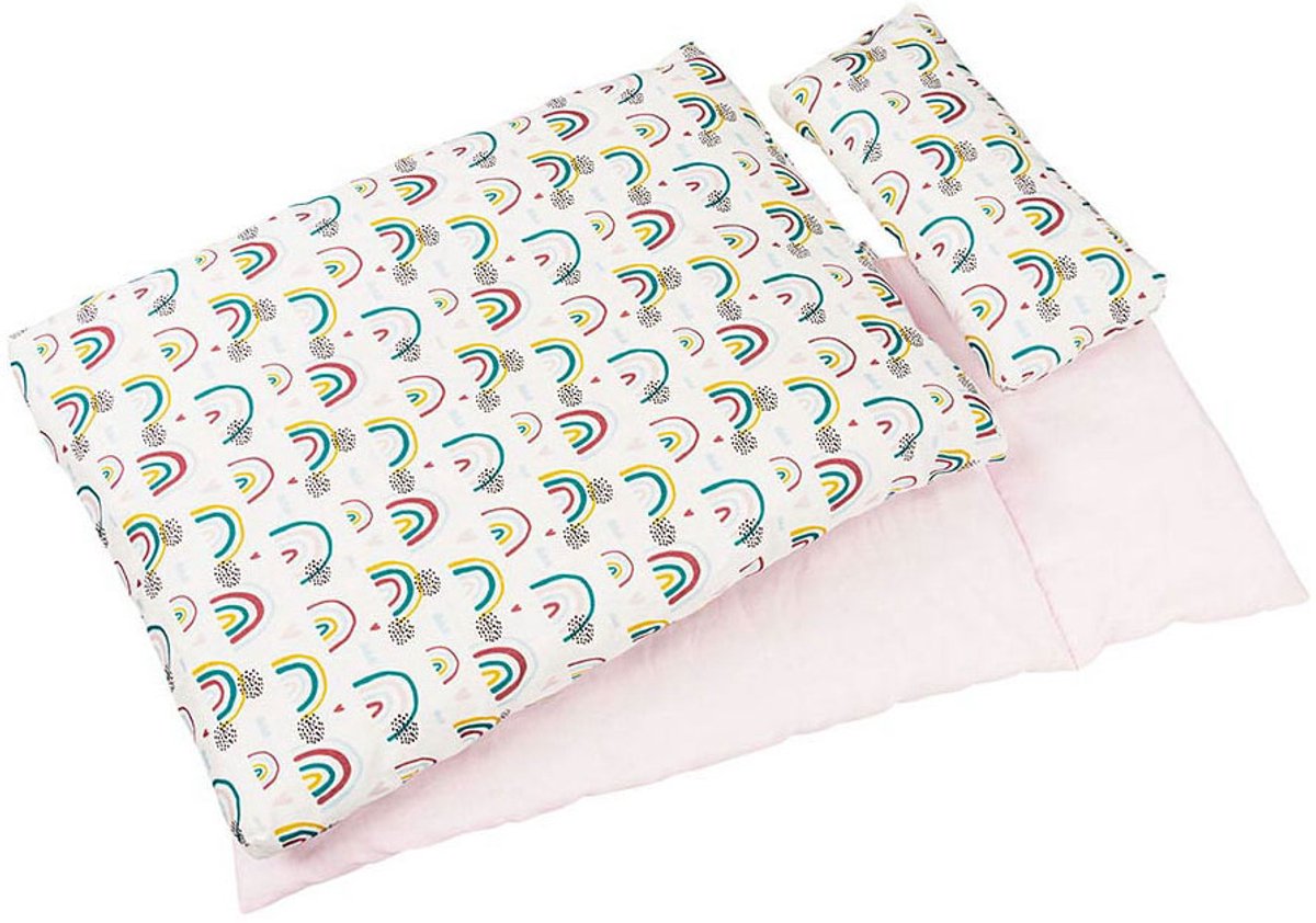 Goki poppenbeddengoed star grijs (3 delig)