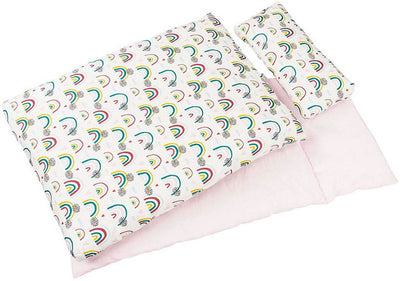 Goki poppenbeddengoed star grijs (3 delig)