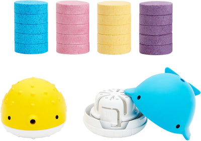 Munchkin badspeelgoed met 20 bruistabletten - color buddies™ - 2 bruis vissenbad - vanaf 24 maanden