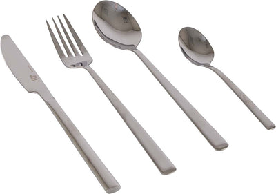 Bo-camp - bestekset - rvs - 16-delig - 4 personen - zilver