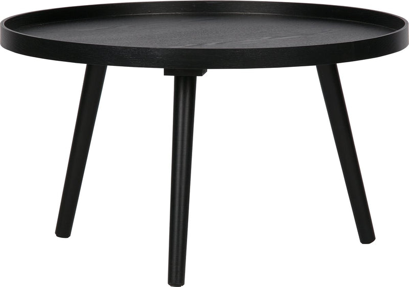 Woood mesa bijzettafel l - hout - zwart - 34xø60