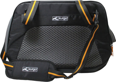 Kurgo explorer carrier - hondenautoaccessoire - 51x25x29 cm zwart oranje suitable for dogs up to 9 kg l