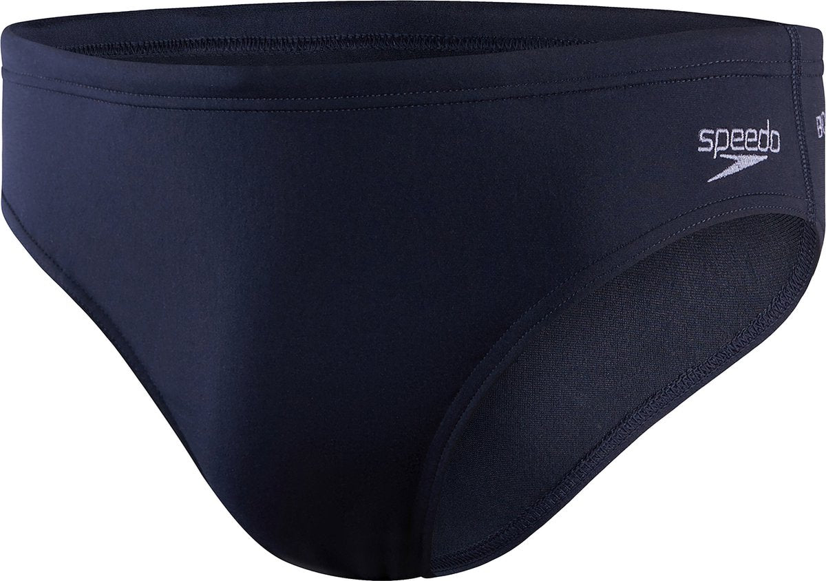 Speedo eco+ brief 7 cm heren - zwembroek heren - chloorbestendige zwemslip heren - strakke sportzwembroek met trekkoord - marine - xxl