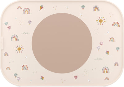 Mepal mio placemat - antislip cirkel houdt alles op z'n plek - vaatwasmachinebestendig - sunshine rainbow