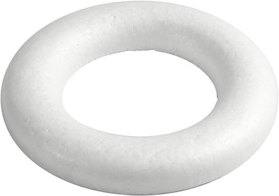 Creativ company styropor ringen met platte achterkant, 30cm