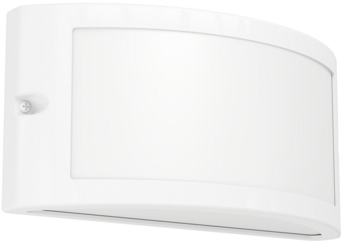 Eglo poggiarello wandlamp buiten - e14 - 22 cm - wit