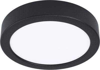 Eglo fueva 5 opbouwlamp - led - ø 16 cm - zwart - dimbaar