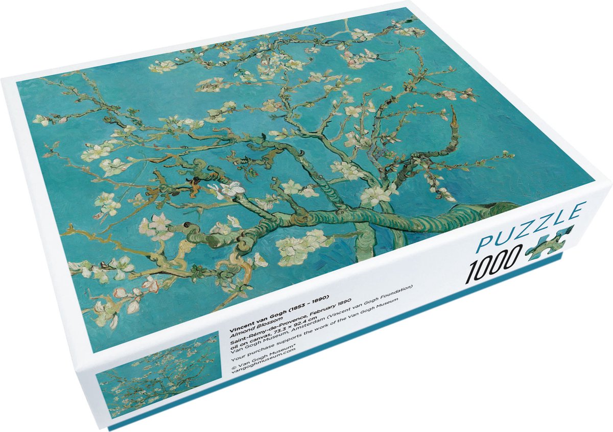 Bekking blitz - puzzel - 1.000 stukjes - kunst - bloemen - almond blossom - amandelbloesem - vincent van gogh - van gogh museum amsterdam