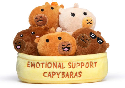Just play emotional support capybaras knuffels - kawaii pluche set