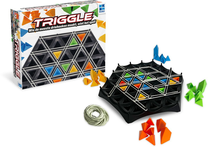Megableu - triggle - strategisch en uitdagend spel - vanaf 7 jaar - volwassenen en kinderen - 2 tot 4 spelers