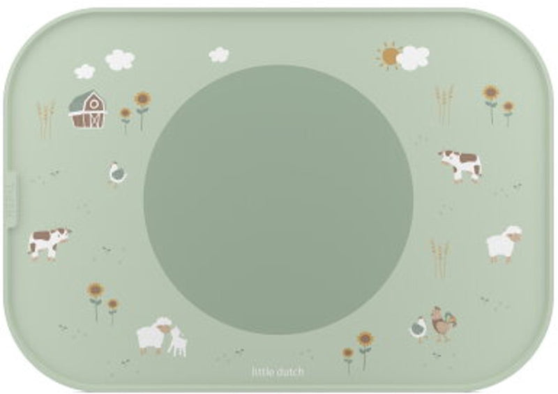 Mepal mio placemat little dutch - antislip cirkel houdt alles op z'n plek - vaatwasmachinebestendig - little farm