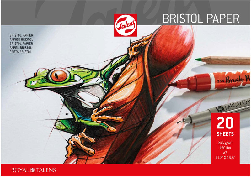 Talens bristol bristol papier 20 vellen 246 gr a3