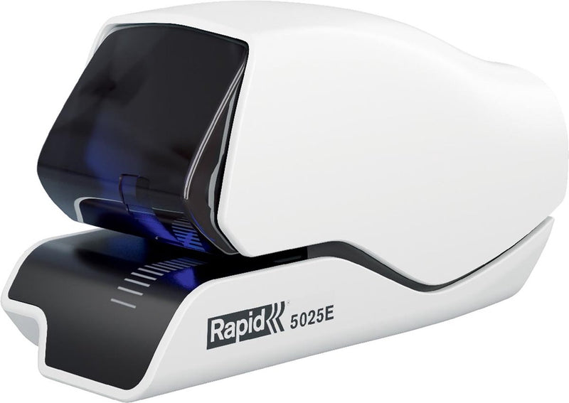 Rapid snelle contactloze elektrische nietmachine 5025e - tot 25 vel - wit