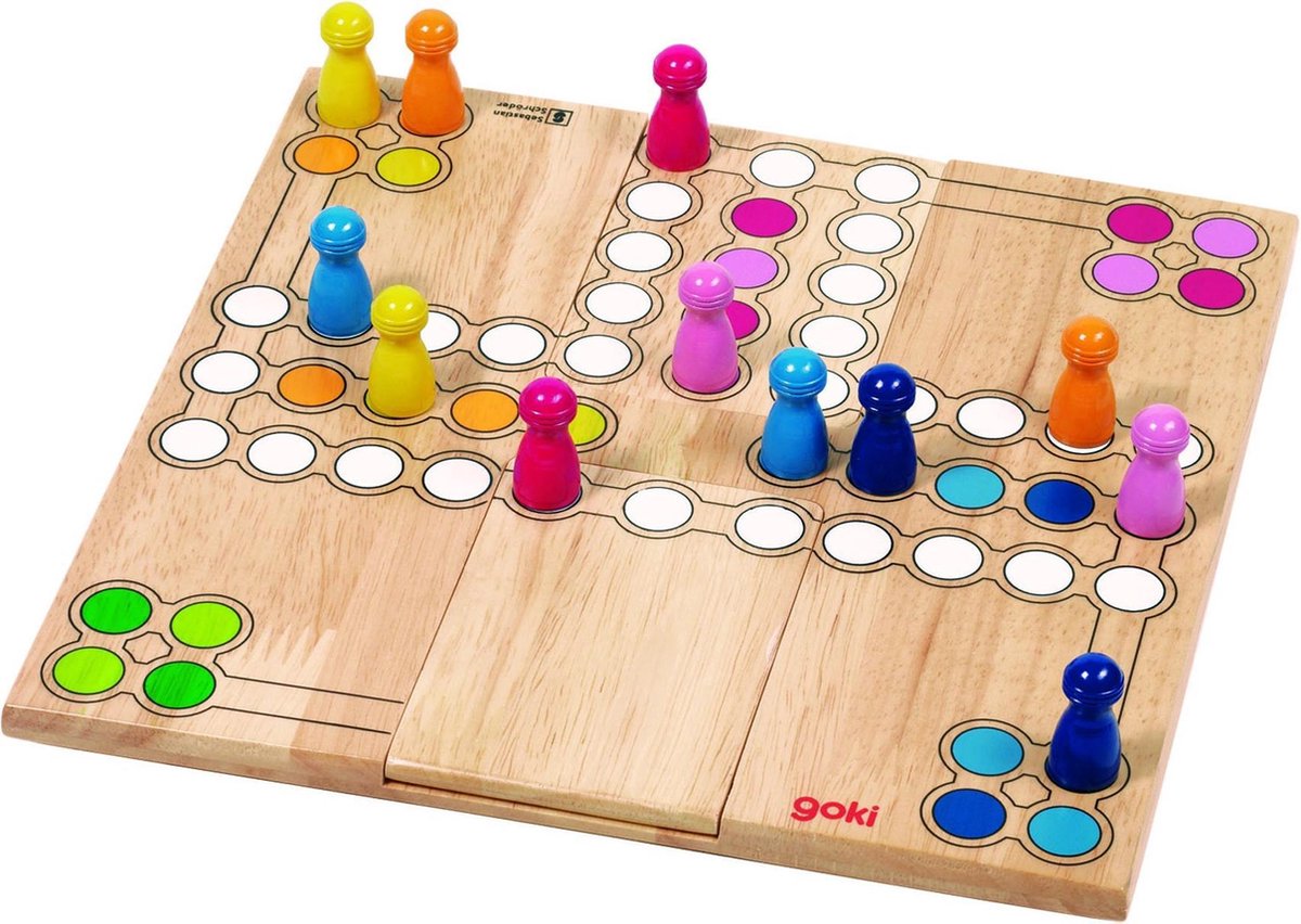 Goki houten ludo spel - variabel