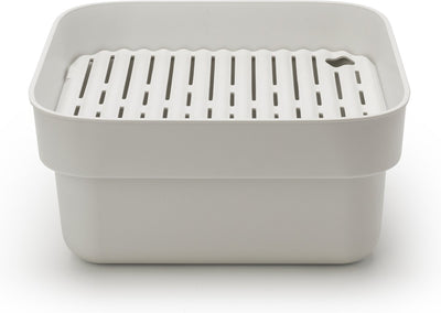 Brabantia sinkside afwasbak - vierkant - met afdruipschaal - light grey