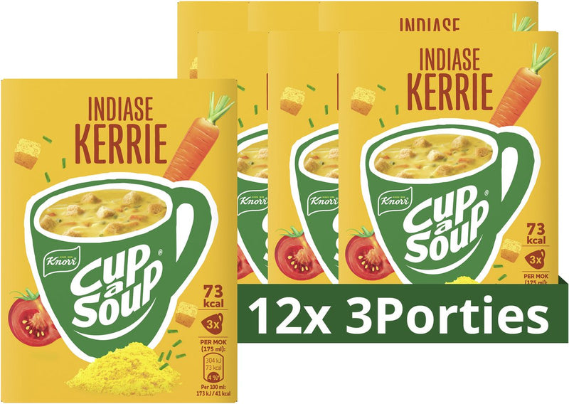 Knorr cup a soup - indiase kerrie - zonder smaakversterkers, kleurstoffen en conserveermiddelen - 36 porties